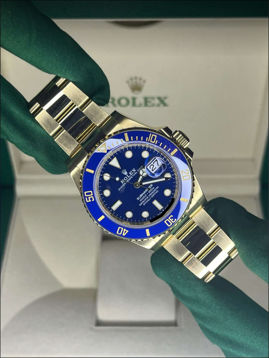 2025 Rolex Submariner Date Yellow Gold Bluesy 126618LB