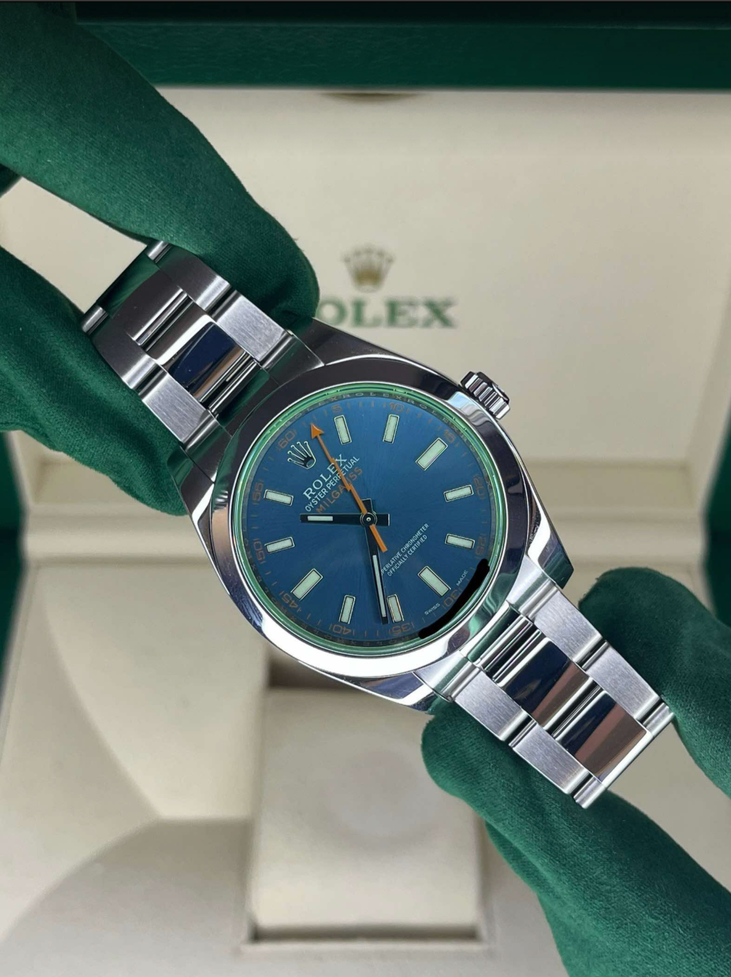 2021 Rolex Z-Blue Milgauss 116400GV