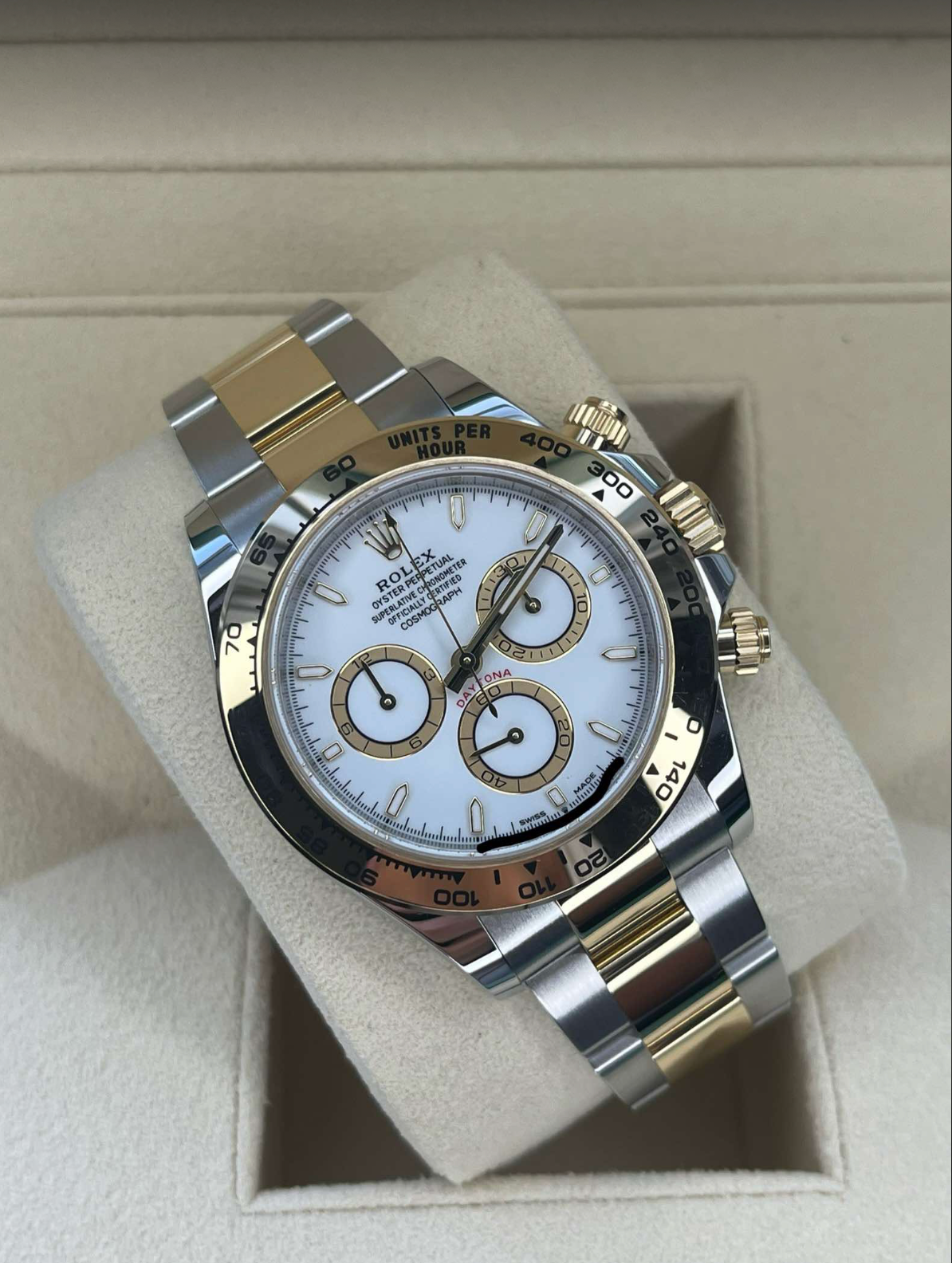 2025 Rolex Daytona Two Tone Gold White Dial 126503
