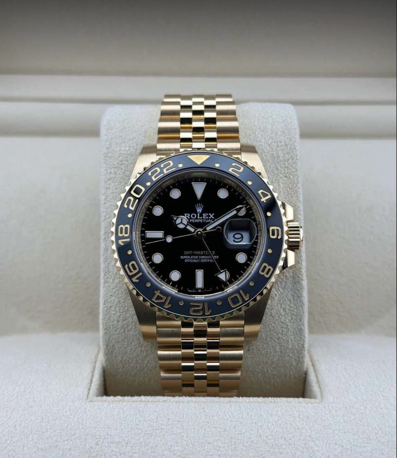 2025 Rolex Gmt Master II Yellow Gold 126718GRNR