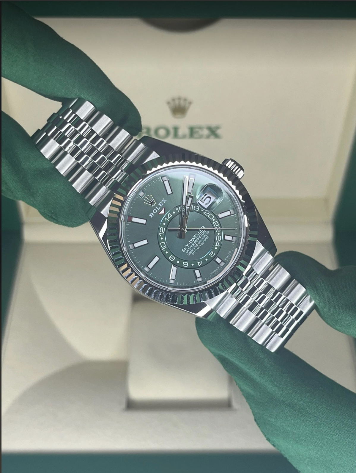 2025 Rolex Sky Dweller Green Dial 336934