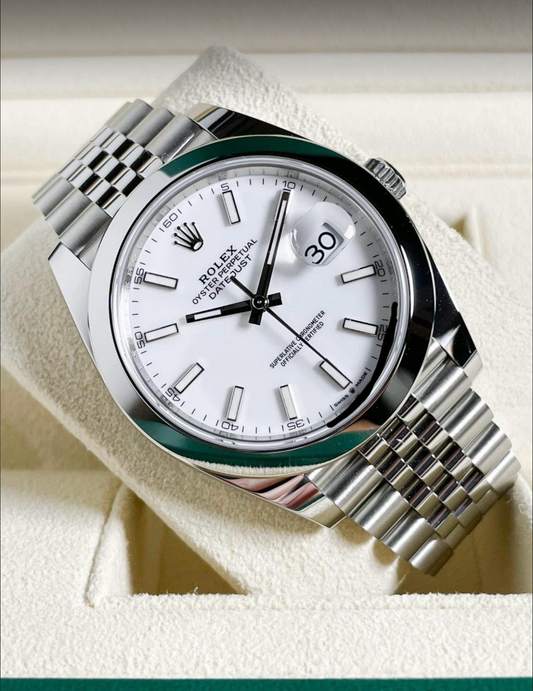 2024 Rolex Datejust 41 White Jubilee 126300 Full Set