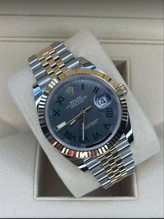 2025 Rolex Datejust Two Tone Gold Wimbledon Dial 126333