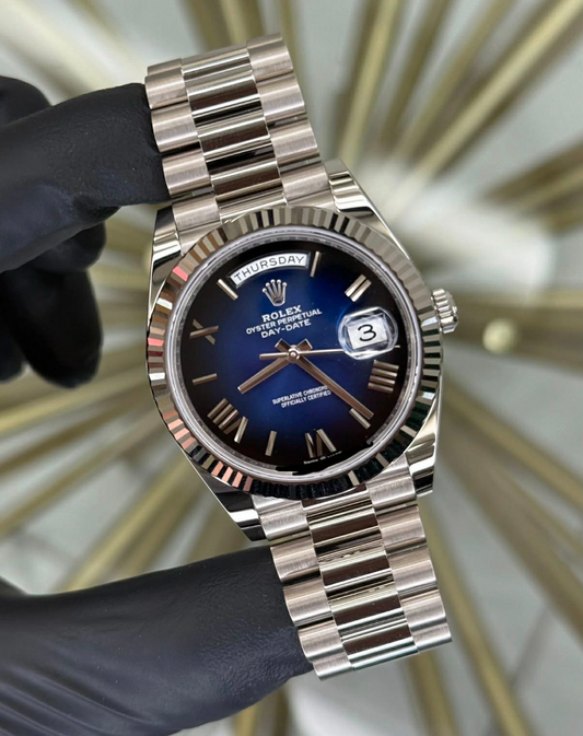 2025 Rolex Day Date Blue Ombre Dial 228239