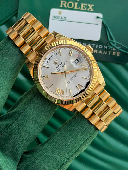 2026 Rolex Day Date Silver Roman Dial 228238