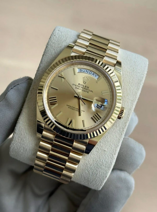 2026 Rolex Day Date Champange Roman Dial 228238